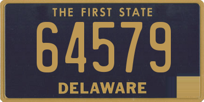 DE license plate 64579