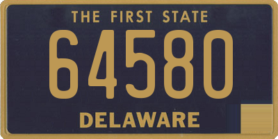 DE license plate 64580