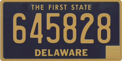 DE license plate 645828