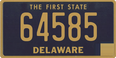 DE license plate 64585