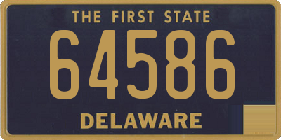 DE license plate 64586