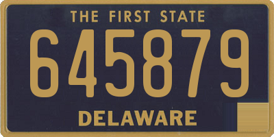 DE license plate 645879