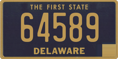 DE license plate 64589