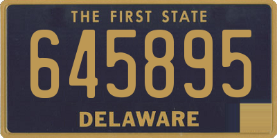 DE license plate 645895