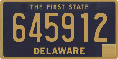 DE license plate 645912