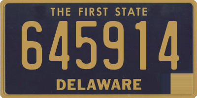 DE license plate 645914