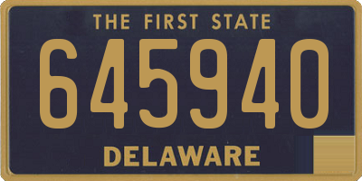 DE license plate 645940
