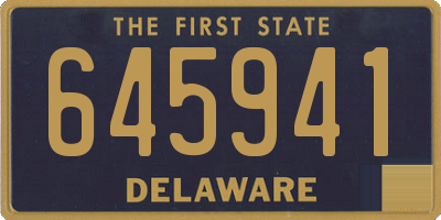 DE license plate 645941
