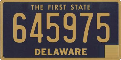 DE license plate 645975