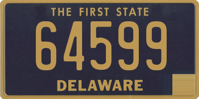 DE license plate 64599