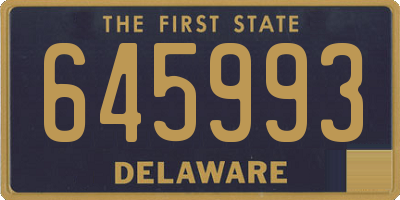 DE license plate 645993