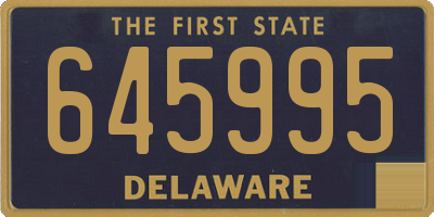 DE license plate 645995