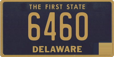 DE license plate 6460