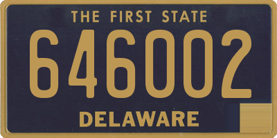DE license plate 646002