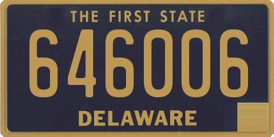 DE license plate 646006