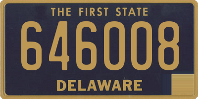 DE license plate 646008