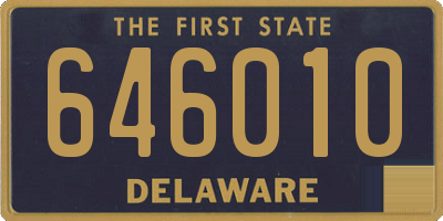 DE license plate 646010