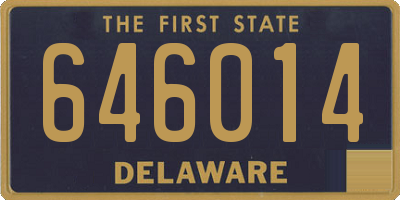 DE license plate 646014