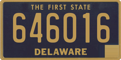 DE license plate 646016