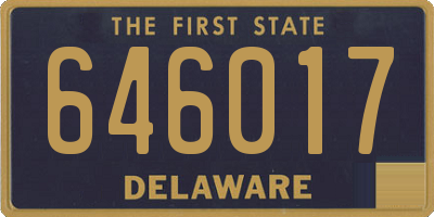 DE license plate 646017
