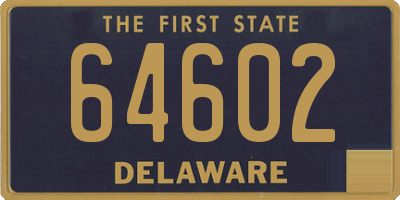 DE license plate 64602