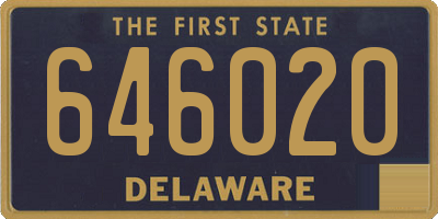 DE license plate 646020