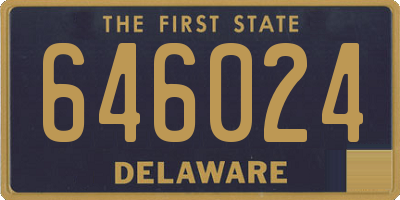 DE license plate 646024
