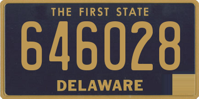 DE license plate 646028