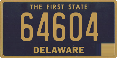 DE license plate 64604