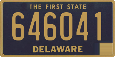 DE license plate 646041