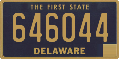 DE license plate 646044