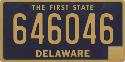 DE license plate 646046