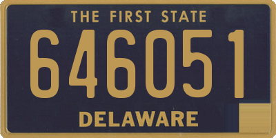 DE license plate 646051