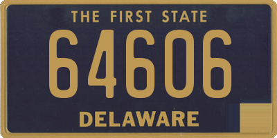 DE license plate 64606