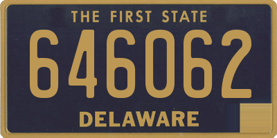 DE license plate 646062