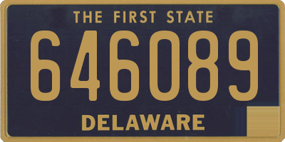 DE license plate 646089
