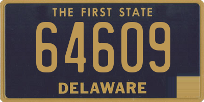 DE license plate 64609