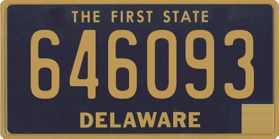 DE license plate 646093