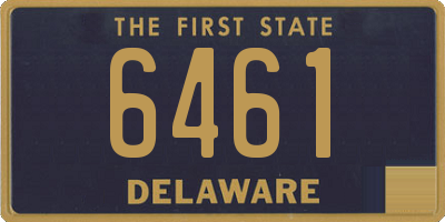 DE license plate 6461