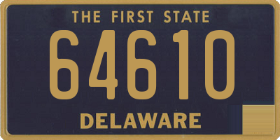 DE license plate 64610
