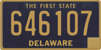 DE license plate 646107