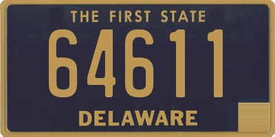 DE license plate 64611