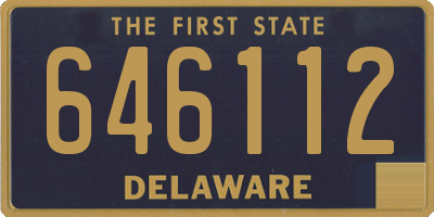 DE license plate 646112