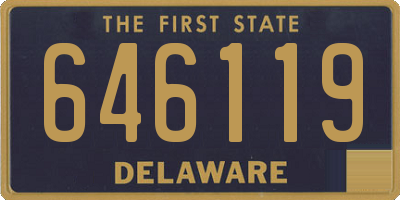 DE license plate 646119