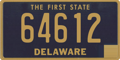 DE license plate 64612