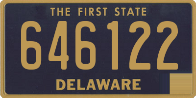 DE license plate 646122