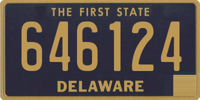DE license plate 646124