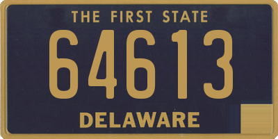 DE license plate 64613