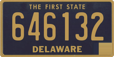 DE license plate 646132