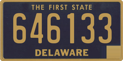 DE license plate 646133